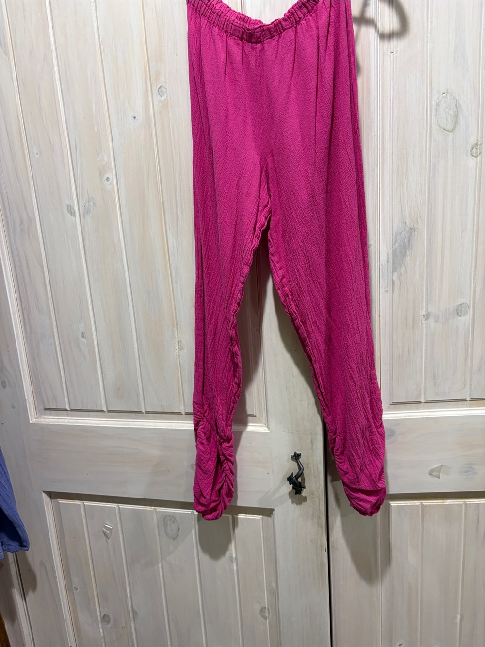 Oh My Gauze Zoey Bright Pink Ruched Pants
